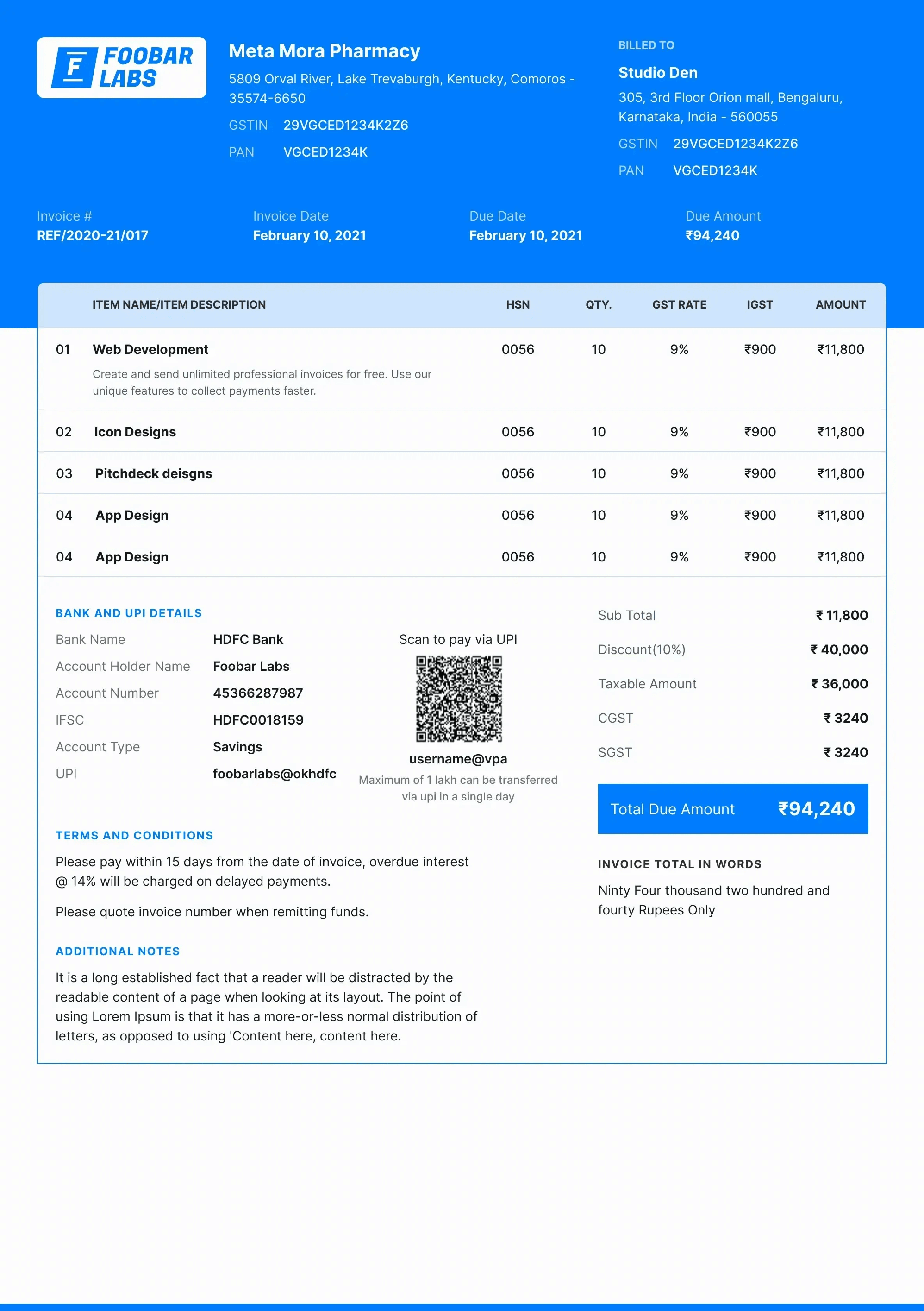 Invoice Generator - Create Professional Invoices Free